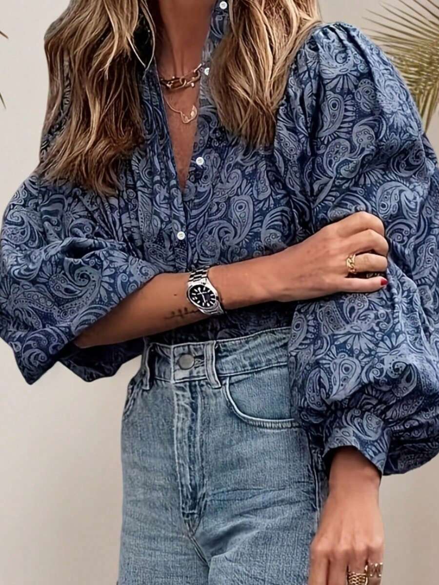 ii Paisley Print Casual Vacation Shirt