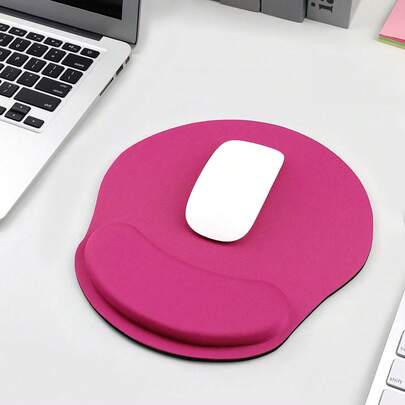 1 miếng lót chuột công thái học có kê tay - Miếng lót chuột bằng mút hoạt tính, thích hợp cho chơi game trên máy tính và văn phòng, cảm ứng mềm mại, đế chống trượt, màu đen, thích hợp cho mùa tựu trường