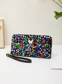 Sequin Fashion Wallet Clutch Purse For Women Wallet Purse Wallet Long Wallet Wristlet Wallet Money Wallet Fall