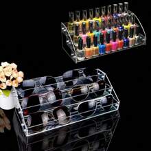 4 Tiers Makeup Holder Tiered Acrylic Organizer For Lipstick Nail Polishes Eye Shadow Toy Collection Dresser Reagent Container Retail E Ssential Oils Liquids Paint Oil Bottle Display Rack Stand Station - 3層 - 查看 3
