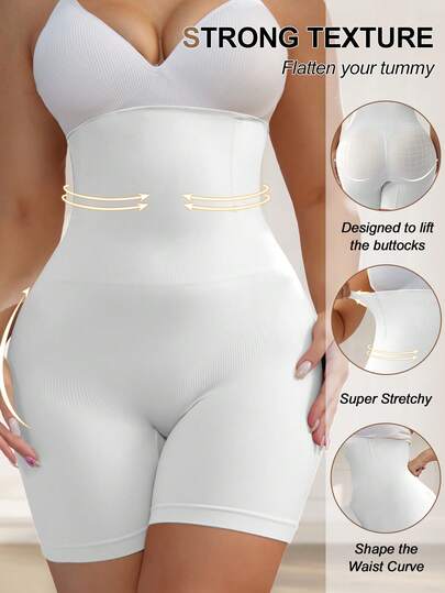 Plus Size Shaping Shorts Sömlösa Magkontrollbyxor