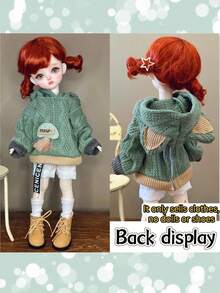 1pc Vintage Style, Sporty, And Academic Outfit, Suitable For 6-Inch BJD/30cm Doll Costume Change! A Doll Clothing Set That Melts The Heart Of Young Girls. (This Series Of Clothes Is Suitable For 30cm Dolls, And The 64# SKU Decorative Lace Is Random, Which Does Not Affect The Effect. Buyers Who Are Particular About This Should Be Cautious.) - Multicolor - View 5