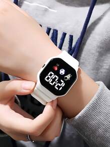 2 件/1 件宇航员宇航员运动休闲 LED 数字显示电子手表，适合儿童和青少年，适合日常生活中的各种风格，万圣节、圣诞节、情人节、母亲节、节日礼物的最佳选择