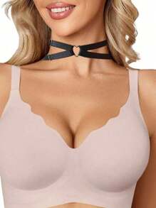 1pc Women Cute Bow Neck Ring,Adjustable Elastic Necklace,Pure Desire Cute Style Decoration Accessories