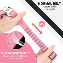 Dog Seat Belt Dog Car Seat Dog Leash 1pc Cute Pink Dog Car Seatbelt Leash With Floral Design - Adjustable, Reflective  Harness For Pet Cats And Dogs, Multiple Colors Available, Travel  Gear|Floral Pattern Leash|Adjustable Strap, Dog Accessories - Pink - View 3
