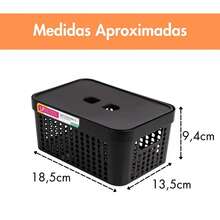 Set Of 3 2-Liter Organizer Boxes, Organizer Basket With Lid, Drawers, Makeup, Jewelry Closet - 乾枯玫瑰色 - 查看 3