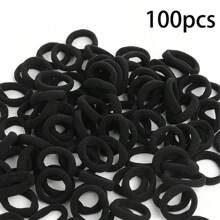 20/50/100/200 Piezas Coletero elástico básico para mujer, versión coreana negra, actualizado a alta elasticidad, de moda, multifuncional, de alta gama, temperamento elegante, coletero simple, adecuado para coleta alta de mujer, diseño de accesorio de cabello colorido, diseño de estilo multifuncional, material duradero para uso diario, regalos pensados para novias y familiares, sujetadores de coleta, bandas elásticas para el cabello, gomas para el cabello, cuerda para el cabello