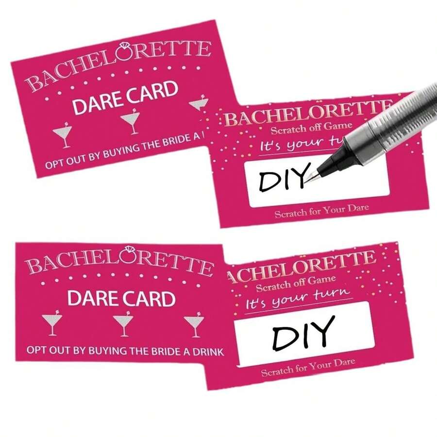 20pcs Bachelorette Party Scratch Off Game Cards Fun Wedding Party Supplies Unique Dare Ideas For Bridal Showers Celebrations No Odor Stylish Design For Memorable Events