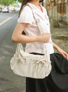 New Spring/Summer Drawstring Cloud Pleated Shoulder Bag, Crossbody Bag For Women