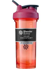 BlenderBottle Shaker Bottle Pro Series Protein Shakes And Pre Workout, 28-Ounce, Black (Pack Of 1) - 珊瑚 - 查看 1