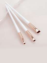 3支斜角眉刷套装，精准勾勒眉形，化妆刷套装，化妆刷组合，全套化妆工具，化妆刷套装，完整化妆套装，化妆刷组合，化妆刷礼盒套装