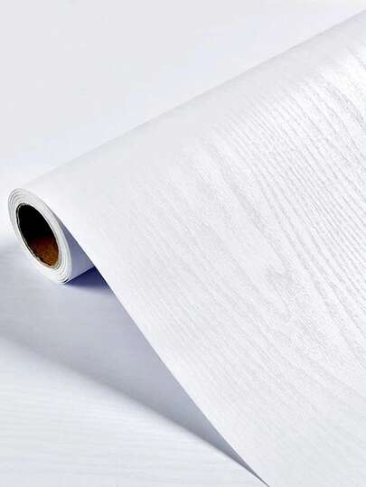 1 Roll Classic Black/White Wood Grain Pvc Waterproof Oil-Proof Wood Grain Sticker Self-Adhesive Wallpaper For Kitchen Countertop Furniture Cabinet Table Wall Renovation Wall Paper Wall Stickers Wall Decor Room Decor Wallpaper Stickers Wall Bedroom Decor Kitchen Decor Home Decor