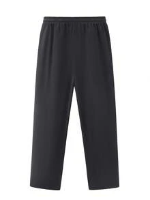 1 pezzo Pantaloni termici da uomo, pantaloni da casa con isolamento termico, pantaloni casual con vita elastica