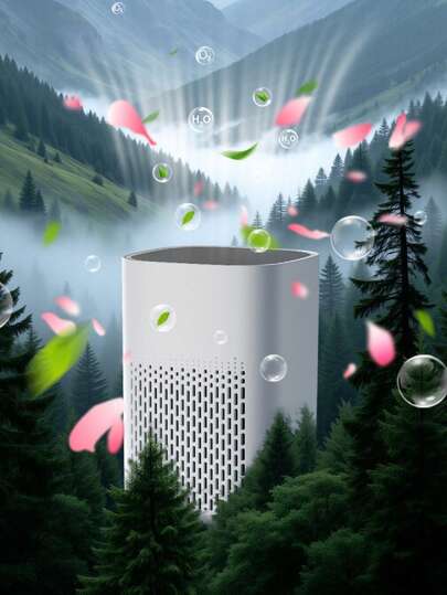 Purificador de aire HEPA mini | Alimentado por USB con caja de aromaterapia - Filtración triple de polen y alérgenos, desodorización, eliminación de polvo y caspa de mascotas, ideal para el hogar, el aula, el dormitorio, la oficina | Estética moderna, alimentado por USB