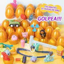 Caja ciega de huevos sorpresa de capibara con 20 unidades: ¡rompe y descubre las figuras y regalos dentro!Regalo de Navidad - Amarillo - Ver 3