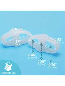 Soft Gel Toe Separators, For Foot Care - Flexible Gel Toe Seperators For Yoga And Everyday Relaxation - 2 Loops, Reusable Design - Toe Separators, Fits Men And Women - Multicolor - View 15