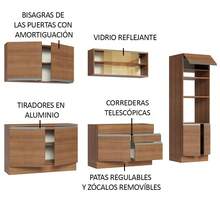 Cocina Integral Completa Modular Madesa 310cm Glamy Madesa Color Marrón 01 - Marrón - Ver 4