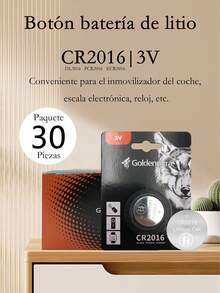 30 Pzs CR2032 CR2016  CR2025,Pilas de botón,batería de botón 3V batería de litio para reloj calculadora de juguete Control remoto de coche botón pila de moneda, para uso doméstico. - CR2016 - Ver 3