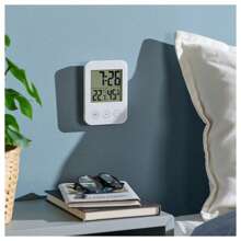 IKEA Nordic Minimalist Desk Clock Matt Texture Desktop Art Clock Digital Simple Dial Light Luxury All-Match Desk/Bookshelf/Bedside Table Decoration