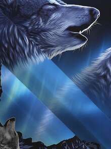 Wolf Pack Print Men's Hoodie Set, Casual Fashion Men's Hoodie And Sweatpants, Workout, Running, Leisure Men's Spring/Autumn Pullover Long Sleeve And Long Pants Set - Multicolor - View 4