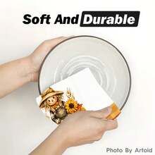 2/4/6/48pcs Autumn Harvest Scarecrow Pattern Soft Kitchen Towels/Hand Towels, Multi-Purpose, Quick Drying Dish Cloths, Suitable For Kitchen, Celebrations, Weddings, Decorations