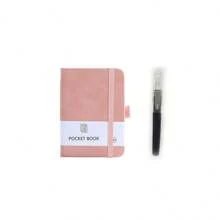 1 pezzo Taccuino tascabile minimalista di moda, formato A7/A6/A5, in morbida pelle di pecora, texture fine, pagine in carta spessa, resistente all'acqua e agli urti, design a quadri con protezione della privacy, con portapenne, taccuino semplice per studenti, taccuino tascabile portatile, diario pianificatore per studenti