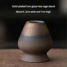 One-Piece Set Of 500ml/700ml Round Striped Ceramic Matcha Bowl, Song Dynasty Tea Ordering Tool Ceramic Threaded Tea Bowl, Tea Stand, Silver Flower Paper High-Temperature Roasting Process, Fadeless, Beautiful And Durable, Easy To Carry And Use, Suitable For Business Meetings, Art Appreciation, Outdoor Travel And Leisure Occasions Japanese Tea Ceremony Bowls And Tea Ceremony Accessories 1pc - Multicolor - View 27