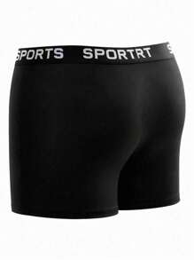 7 pièces de boxers hommes de style minimaliste à motif unicolore, avec une bande de taille ultra extensible et une lettre. Tissus de haute qualité pour le confort au quotidien