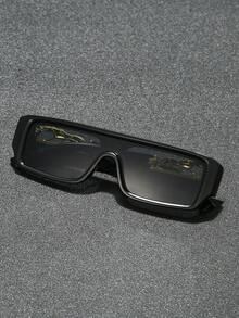 1 par herrglasögon i retrostil med personlig design, lämpliga för olika tillfällen - Vitt - Visa 3