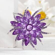 1pc - 7 Color Options Elegant Vintage Zinc Alloy Brooch, Suitable For Women's Daily, Party, DIY, Holiday Gift - XD7938 - View 17