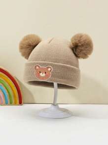 针织新生儿帽子儿童无檐小帽女童男童婴幼儿配饰儿童帽子弹力0-3岁幼儿女孩男孩帽子 - 彩色 - 查看 12