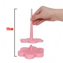 Dual Yarn Spinners Knitting Rotary Plastic Tools, Detachable Yarn Holders, Double Vertical Spinning Stand, Textile Wool Agri Flower Knitting Rotary Hand Knitting Tool 3D Printed