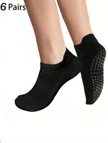 1/3/6/10 Đôi tất thể thao mỏng, thoáng khí, lưới dành cho nữ, thích hợp cho yoga, pilates, aerobic, chống trượt với lớp silicon chống dính, mùa hè - Nhiều màu - Xem 23