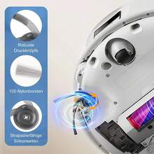 适用于 Roborock QV 35A/QV 35S/QR 598/QR 798 吸尘器配件 主刷 Hepa 过滤器 Hepa 过滤器 边刷 拖把垫 集尘袋 - 白色 - 查看 11