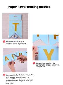 1pc Set, Happy Birthday Banner, Swallow Tail Flag, Multi-Color Golden Flashing Letter Banner, Birthday Pull Flag, Creative Party Decoration Fish-Tail Pull Flag, Letter Pull Flag, Swallow Tail-Themed Birthday Party Supplies, Children's Toys, Room Decoration Props, Birthday Decorations