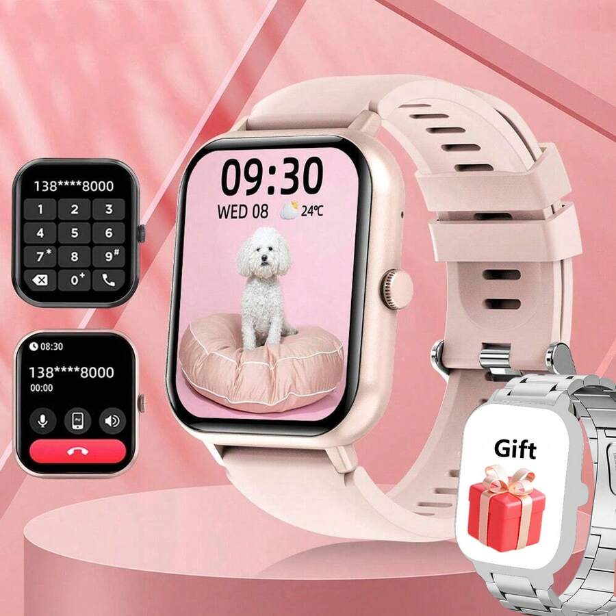 Smart Watch,Wireless Calling /Dial, Various APP Reminders,Suitable For Men And Women,Sports Watches,Information Reminder,For IOS/Android - Multicolor - View 1