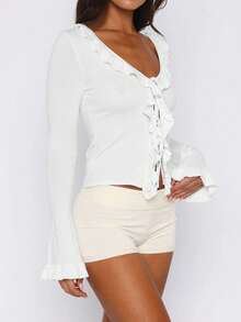 Women's Autumn Sexy Slim-Fit Wool Top