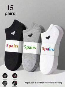 1/3/6/9/15 PairsNo Show Socks Women And Men Low Cut Ankle Short Anti-Slid Athletic Running Novelty Casual Invisible Liner Socks