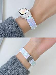 2-In-1 3-Bead Transparent Colorful Strap, Business Protective Case Suitable For Xiaomi Mi Band 10/9/8/7/6/5/4/3, NFC/Mi Smart Band 9/8 Active - Colorful White - View 18