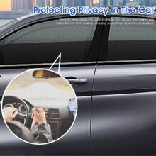 Easypie Selection 4pcs/2pcs Car Window Sun Shade Mosquito Net, Universal Full Coverage Anti-UV Curtain - Black - View 11