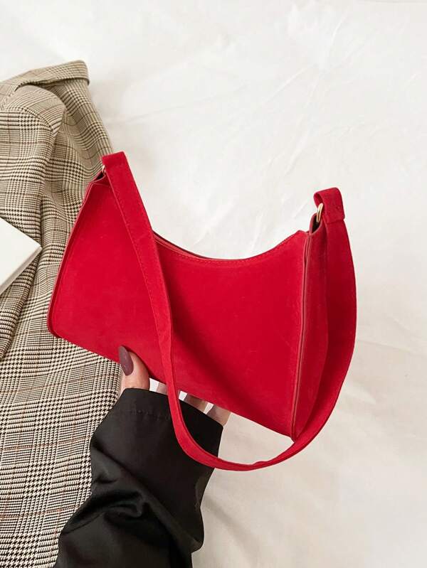 Stylish And Elegant Lady's Shoulder Bag, A Versatile Solid-Color Accessory Wallet Suitable For Daily Commuting, Shopping, Gatherings, Dates, Office Settings, White-Collar Professionals, And As A Gift.
