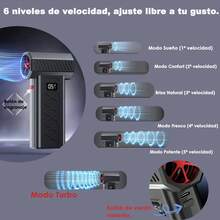 Ventilador Turbo potente 130000 RPM Mini Turbo Jet para hogar enfriador eléctrico aire acondicionado portátil motor silencioso alta velocidad versátil compacto herramienta ventilación - Negro - Ver 3