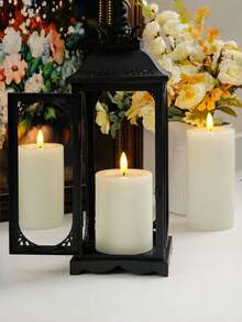 3pcs Remote Control LED Flickering Electronic Candle Lights - Battery Powered Night Lights, Realistic Candle Design Suitable For Birthday, Wedding, Home Decor, Party Events, Proposal, Christmas, Valentine's Day, Candle Lighting, Flame Effect Lighting - ánh sáng trắng ấm áp - Xem 4