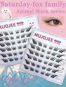 36簇动物周系列毛茸茸狐狸假睫毛 9-14mm C型睫毛 免胶DIY 经典狐狸系卡通睫毛嫁接睫毛加长增翘 二次元狐狸眼氛围感 适应复古甜辣妆容 用“甜美”和“冬日”打造元气小性感风格 - C - 查看 1