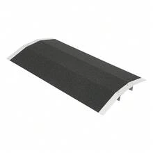 OUKANING ZhdnBhnos Aluminum Threshold Portable Ramp Supporting Frame Non-Slip Surface Bridge Threshold For Wheelchairs - Black and Silver - View 2