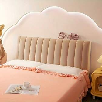 Funda de cabecero de cama de terciopelo suave y acolchado estilo nórdico, funda protectora de cabecero de cama de lujo y gruesa para el hogar y el hotel