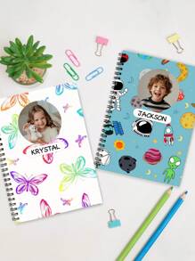 Caiet spiralat personalizat, Caiet cu design, Cadou pentru prieteni, Cadouri pentru mamă/fiică, Cadou de Crăciun, Cadou de Ziua Mamei - Caiet spiralat personalizat, Caiet drăguț, Cadou pentru prieteni, Personalizează-ți propriile fotografii, Multifuncțional, Ornamental, Reutilizabil, Modern, Colorat, Drăguț, Vintage, Desene animate, Kawaii, Personalizat, Personalizat, Unic, Personalizat, Angajatori, Clienți, Studenți, Pentru afaceri/serviciu/birou, Pentru școală