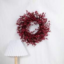 1pc Halloween Artificial Plant Wreath, DIY Decorative Wreath, 3 Color Options, Can Be Hung On Home Entrance, Living Room Wall, Decorate Bedroom, Office, Create Holiday Atmosphere, Suitable For Halloween, Thanksgiving, Autumn Harvest Festival, Maintenance-Free