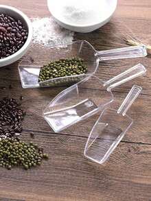 Mini Transparent Plastic Kitchen Spoon, Multifunctional Small Ice Cream Spoon, Suitable For Wedding, Candy, Dessert, Buffet, Ice Cream, Protein Powder, Coffee, Tea And Other Occasions - Clear - View 5