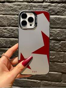 1pc Black Pentagram Pattern Full Body TPU Shockproof Phone Case Compatible With Apple 16 15 14 13 12 11 Pro Max, Series Waterproof Anti-Fall Scratch Resistant - 款式3(1pc) - 查看 3